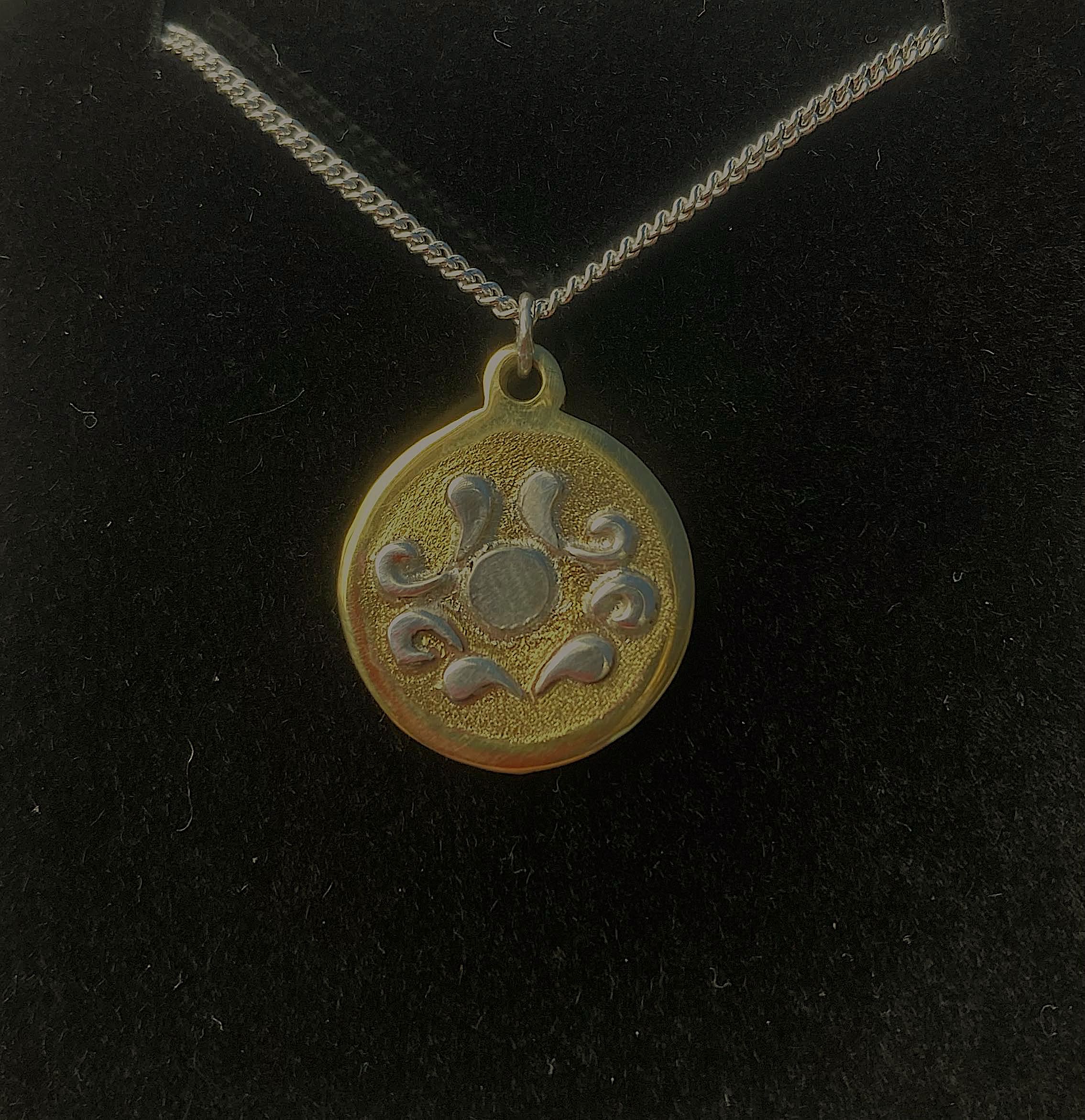 Shandon Art studio Brand pendant with silver chain