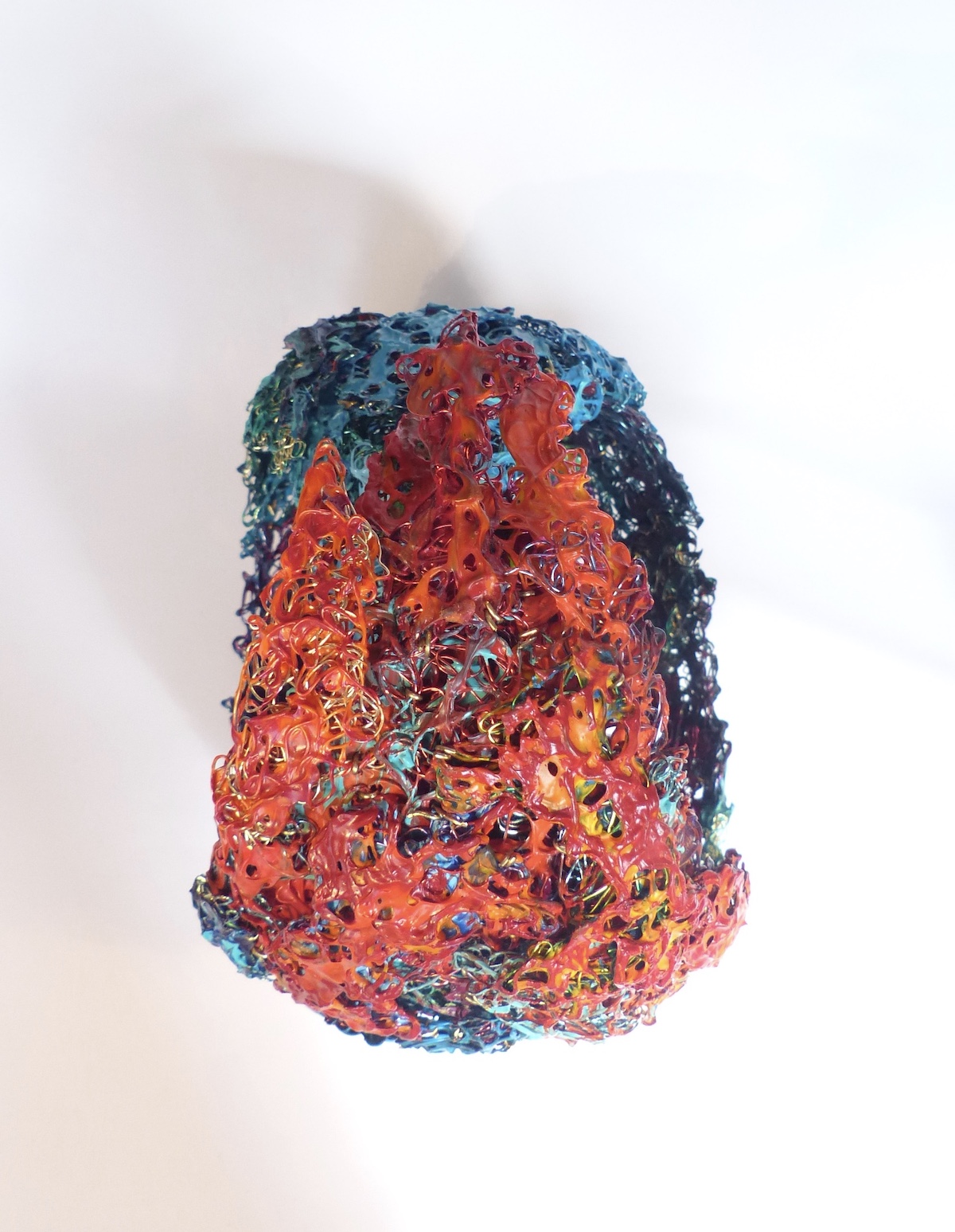 Wire and reed Enso Circle closer side back 