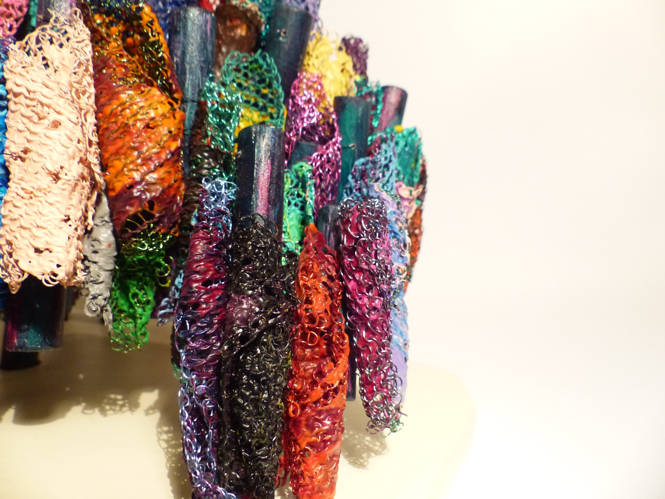 Wire and wood island becomes a bridge back