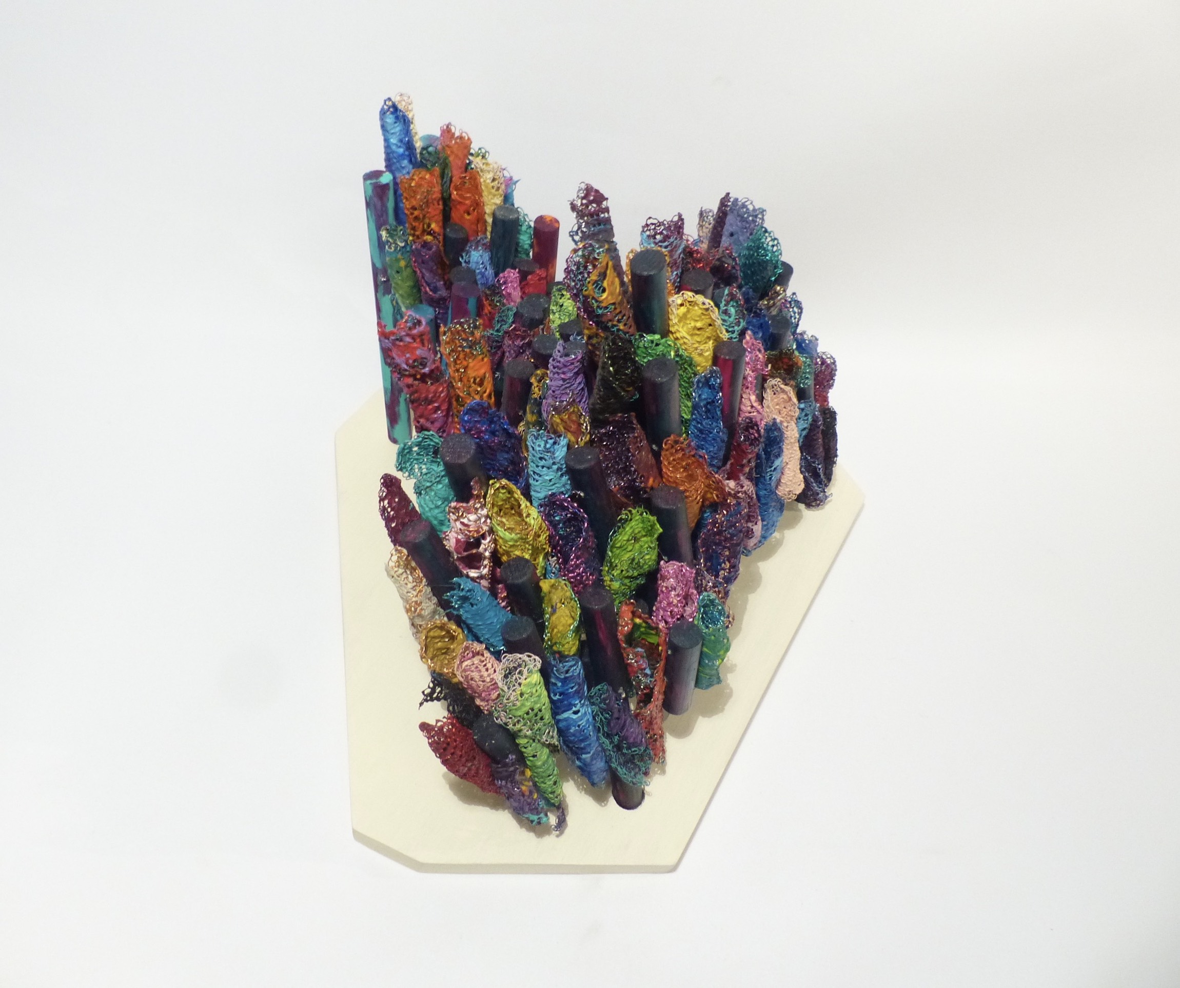 Wire and wood island becomes a bridge back